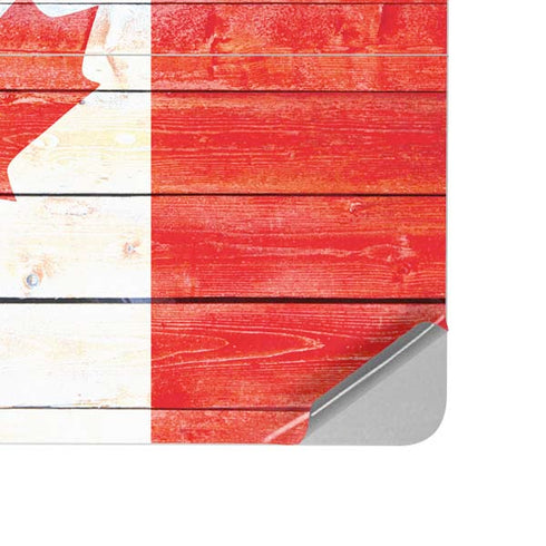 Canada Flag Light Wood Surface Laptop Studio Skin